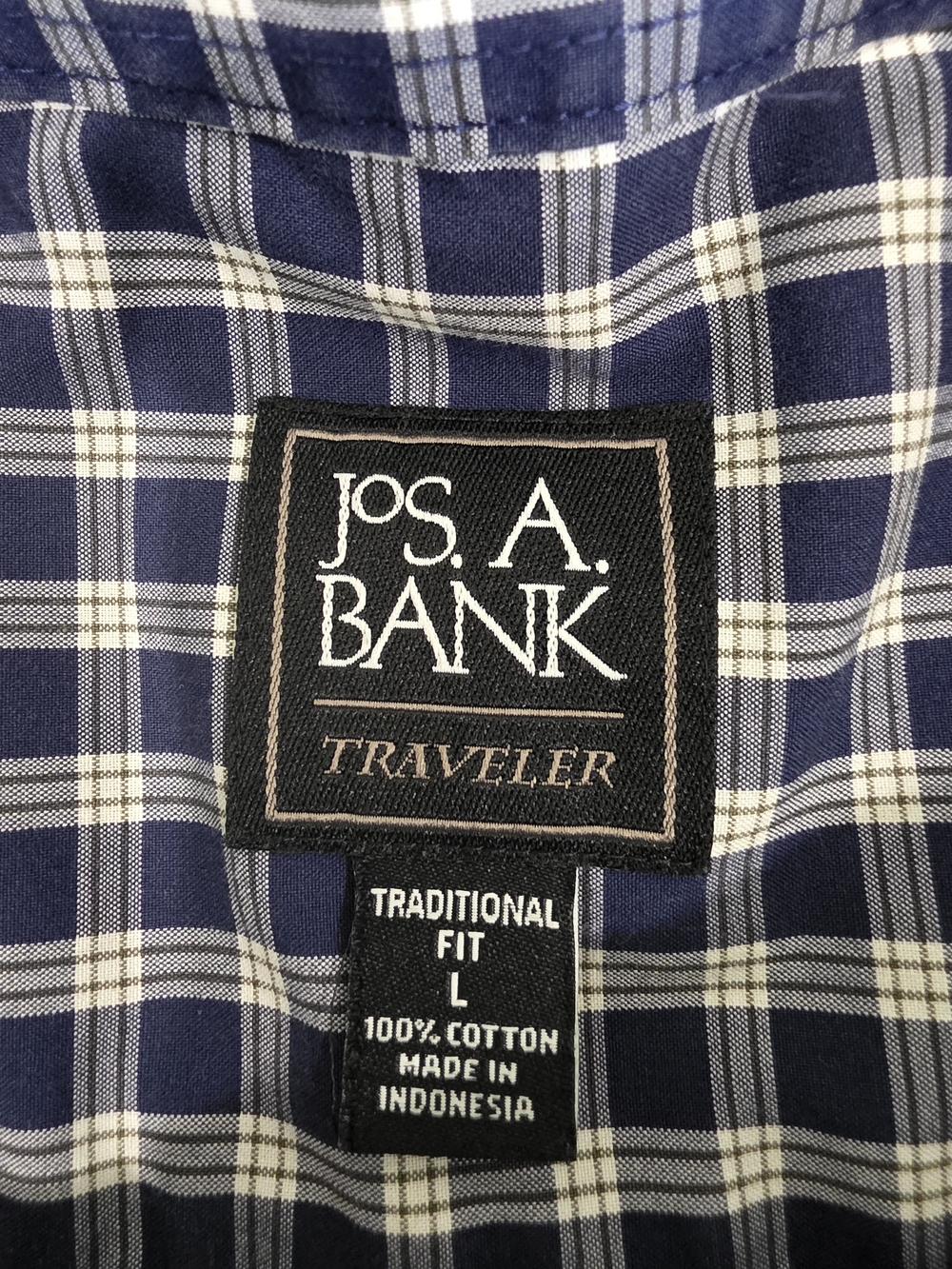 Jos.A.Bank Traveler All Occasions Cotton Collection Shirt Men Size L - Picture 6 of 9